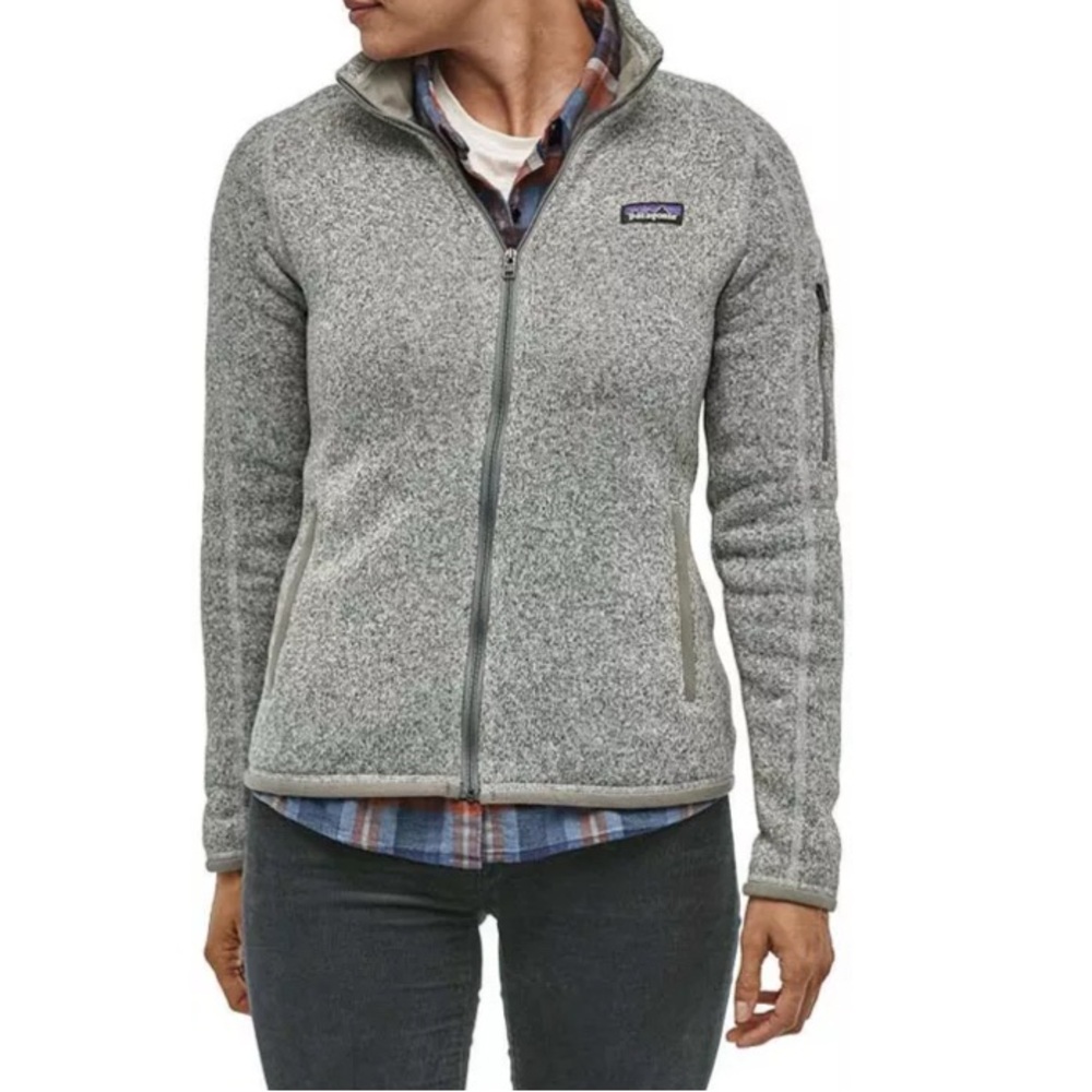 Patagonia Better Sweater Jacket Women’s Full Zip Fleece Coat Outdoor Hiking Gray